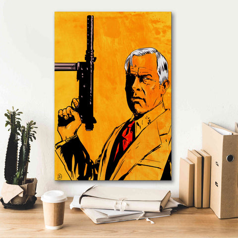 Image of 'Lee Marvin' by Giuseppe Cristiano, Canvas Wall Art,18 x 26