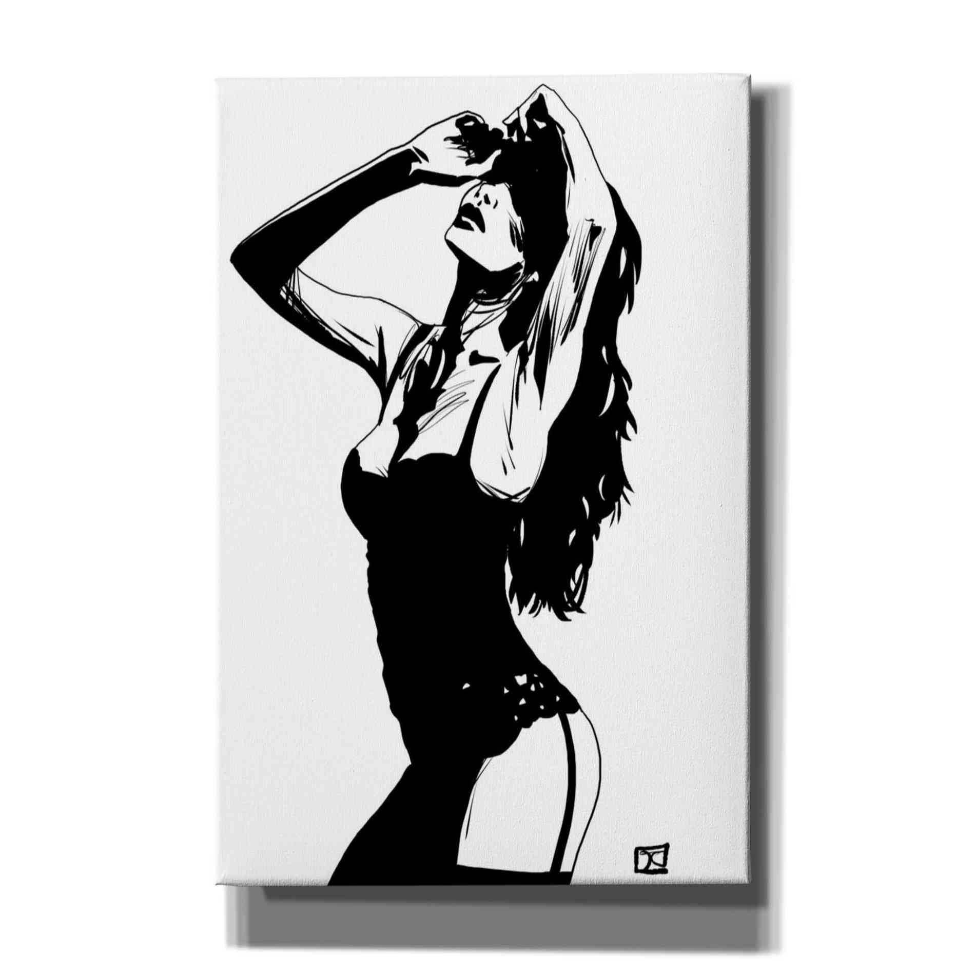 'Lingerie' by Giuseppe Cristiano, Canvas Wall Art