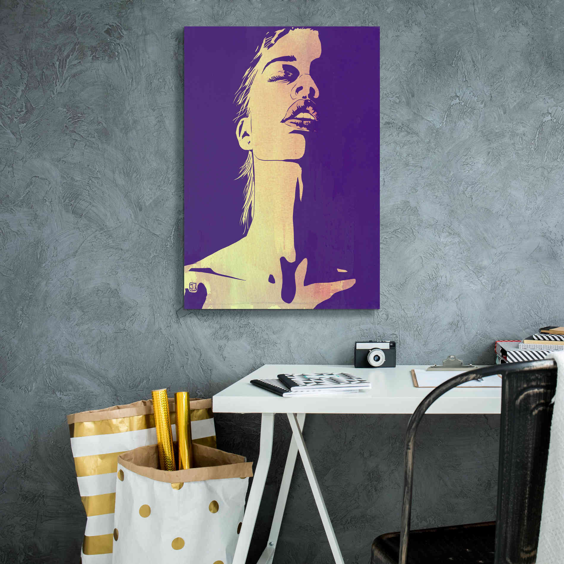 'Neck' by Giuseppe Cristiano, Canvas Wall Art,18 x 26