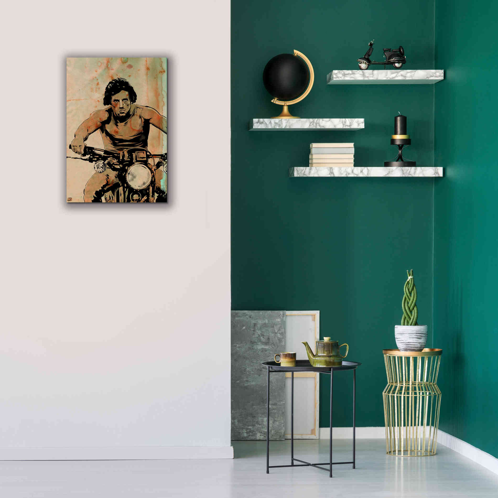 'Rambo' by Giuseppe Cristiano, Canvas Wall Art,18 x 26