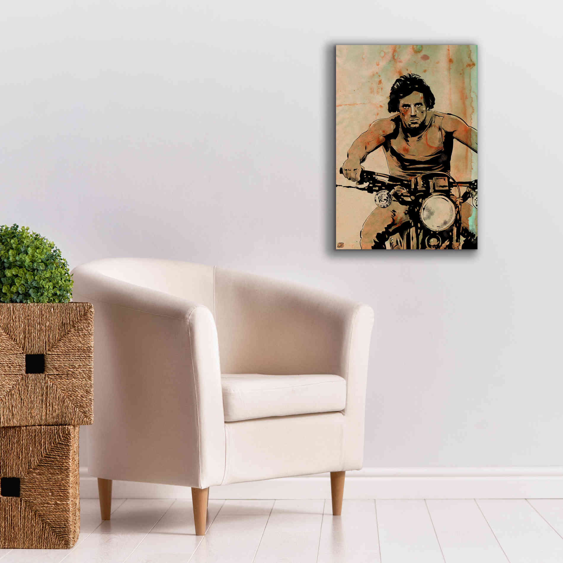'Rambo' by Giuseppe Cristiano, Canvas Wall Art,18 x 26