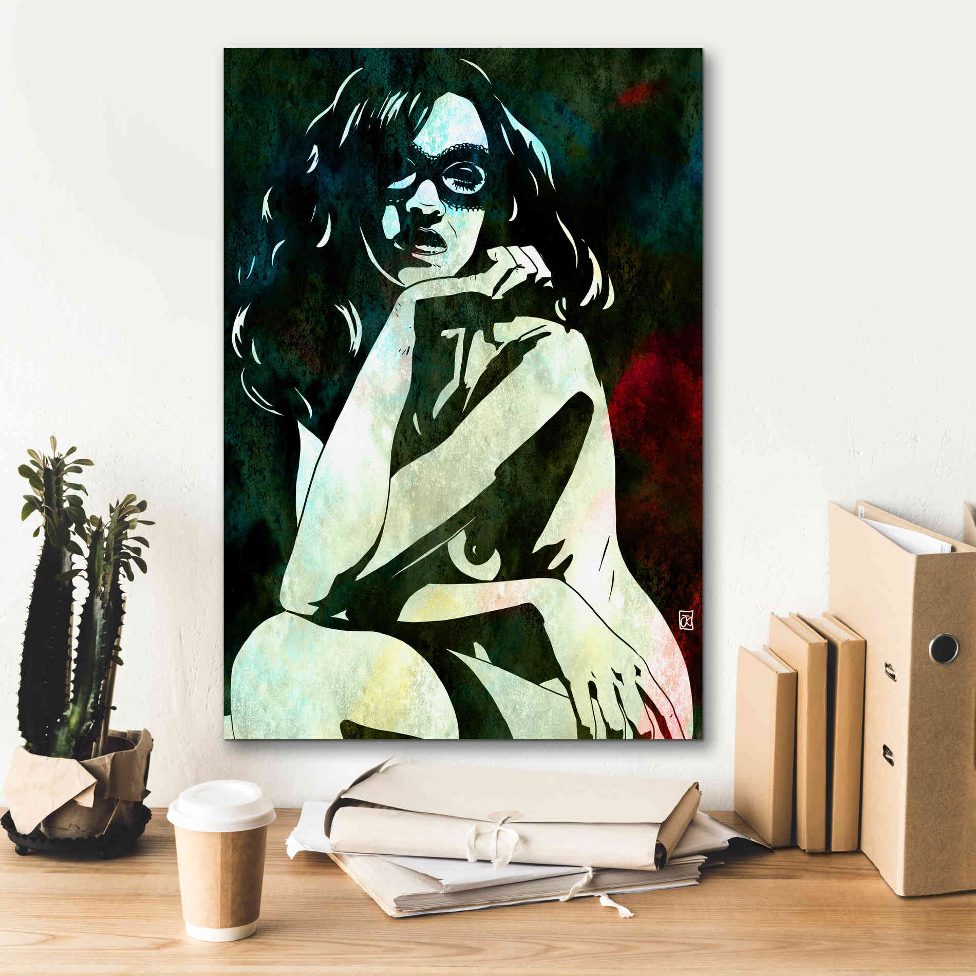 'Relaxed' by Giuseppe Cristiano, Canvas Wall Art,18 x 26