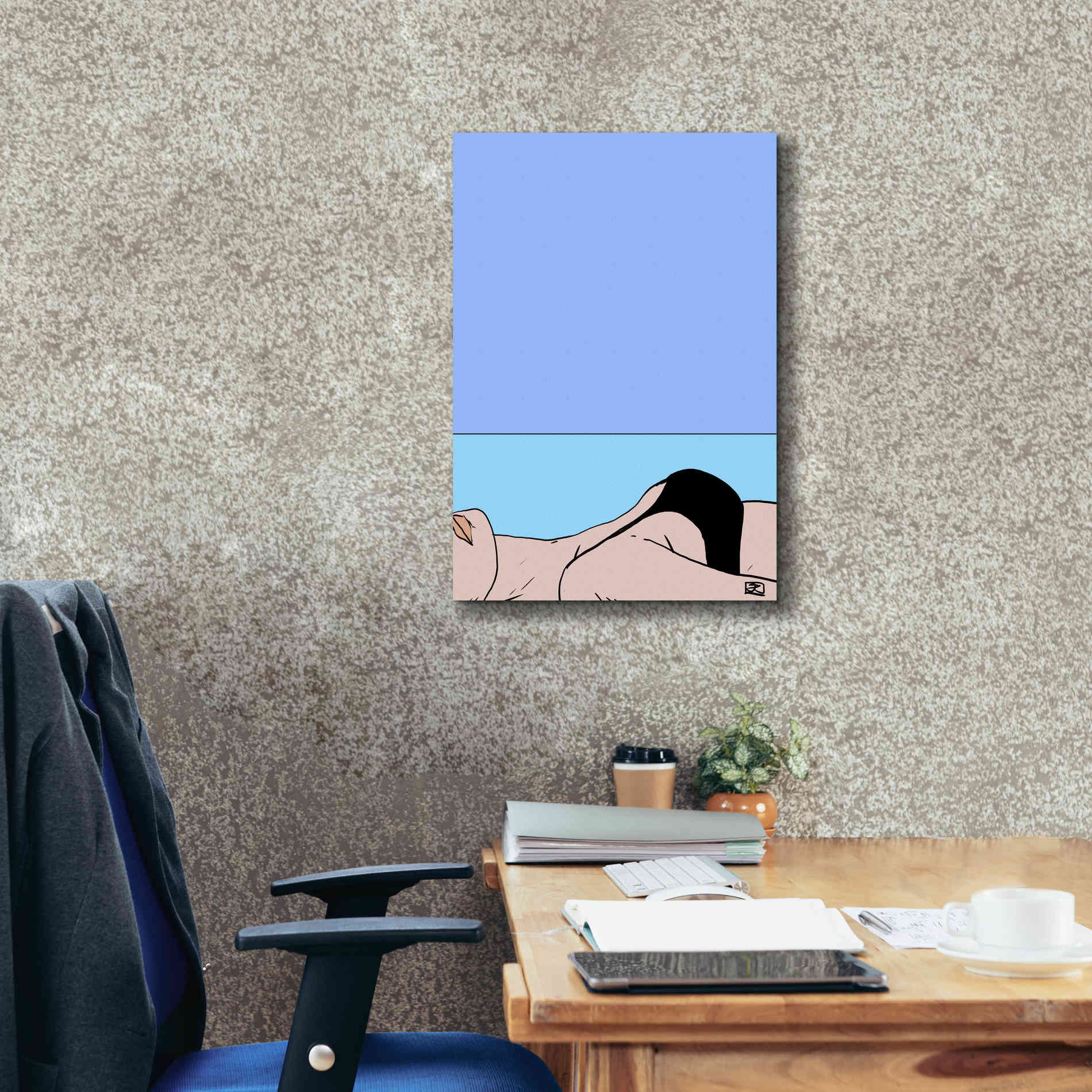 'Sea II' by Giuseppe Cristiano, Canvas Wall Art,18 x 26