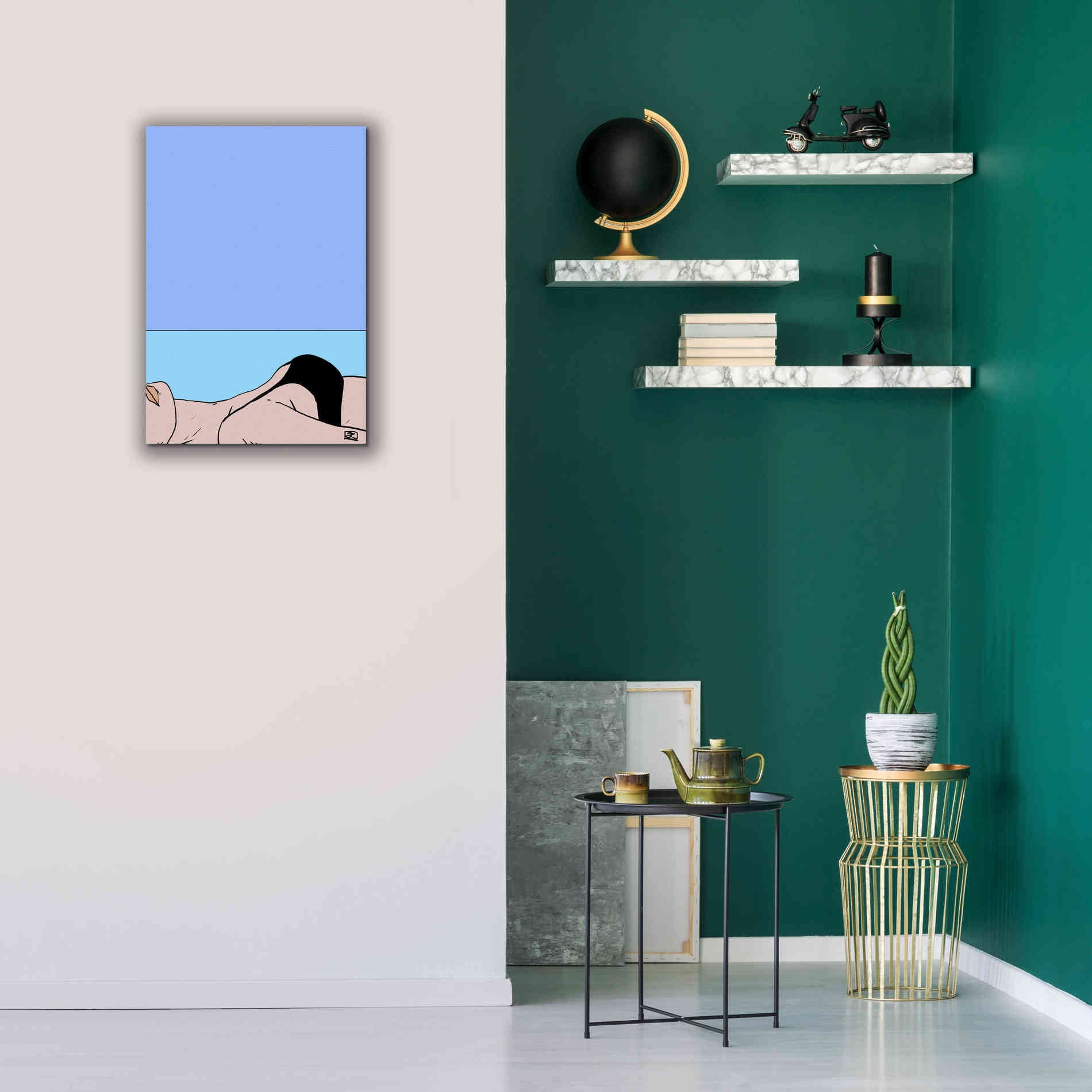 'Sea II' by Giuseppe Cristiano, Canvas Wall Art,18 x 26
