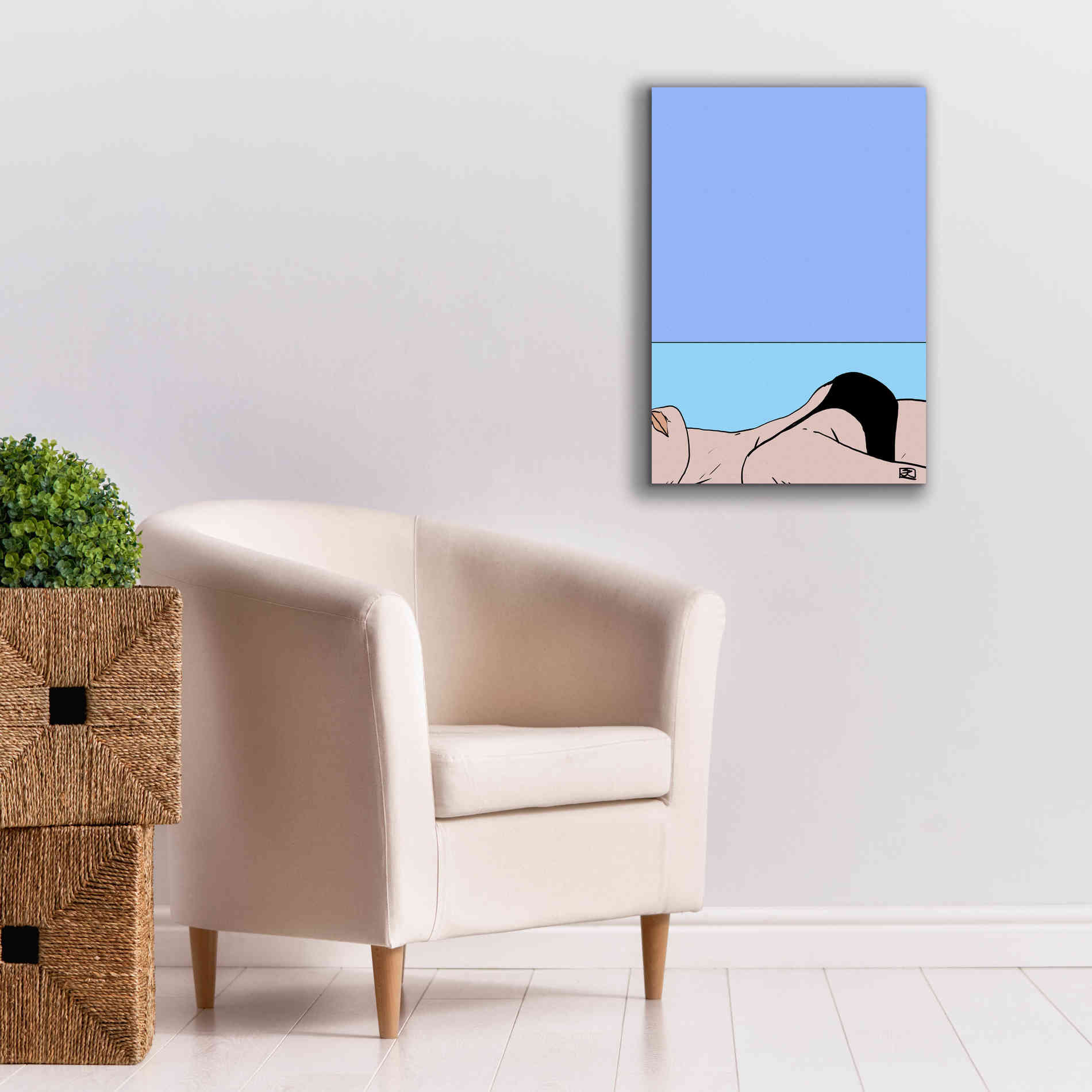 'Sea II' by Giuseppe Cristiano, Canvas Wall Art,18 x 26