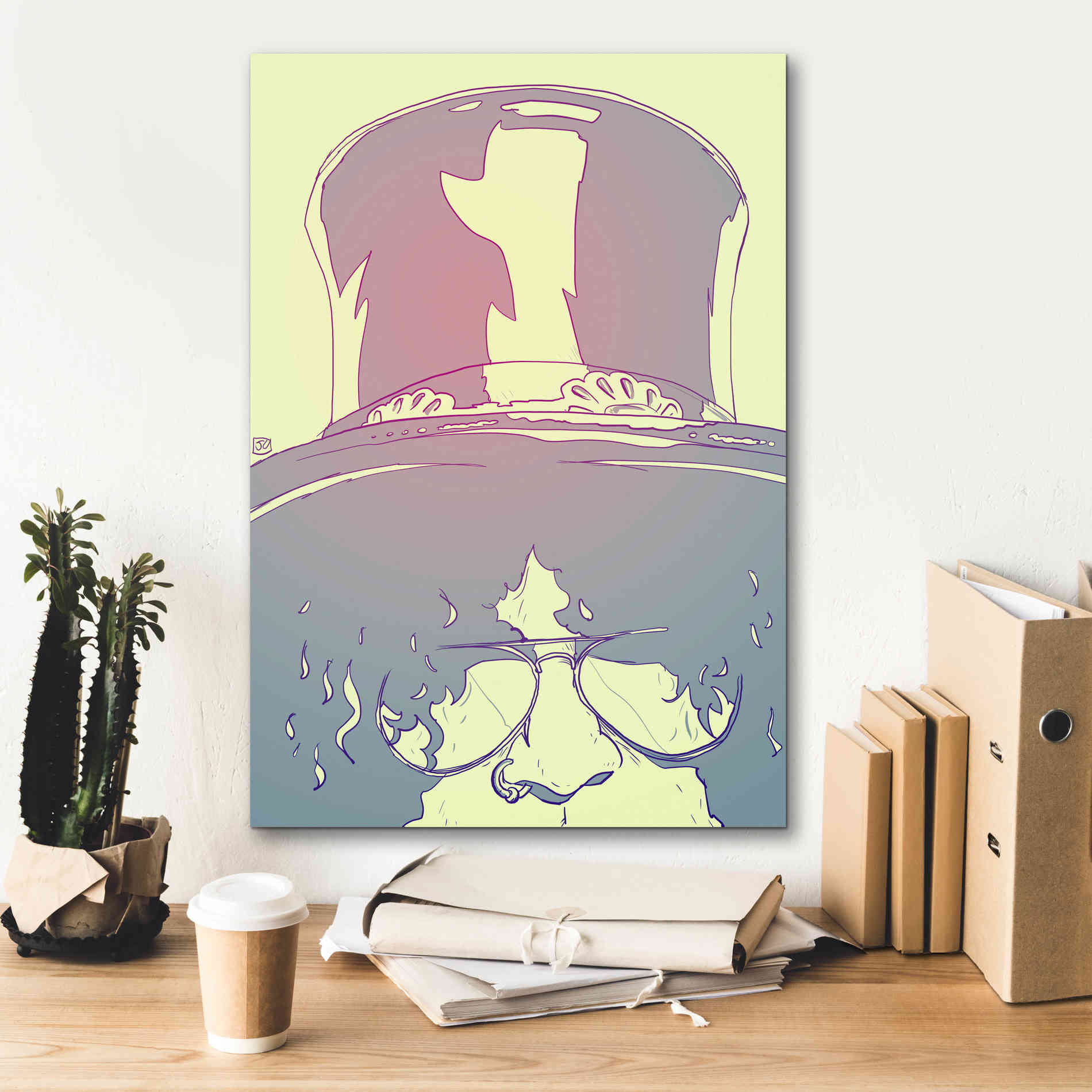 'Slash' by Giuseppe Cristiano, Canvas Wall Art,18 x 26