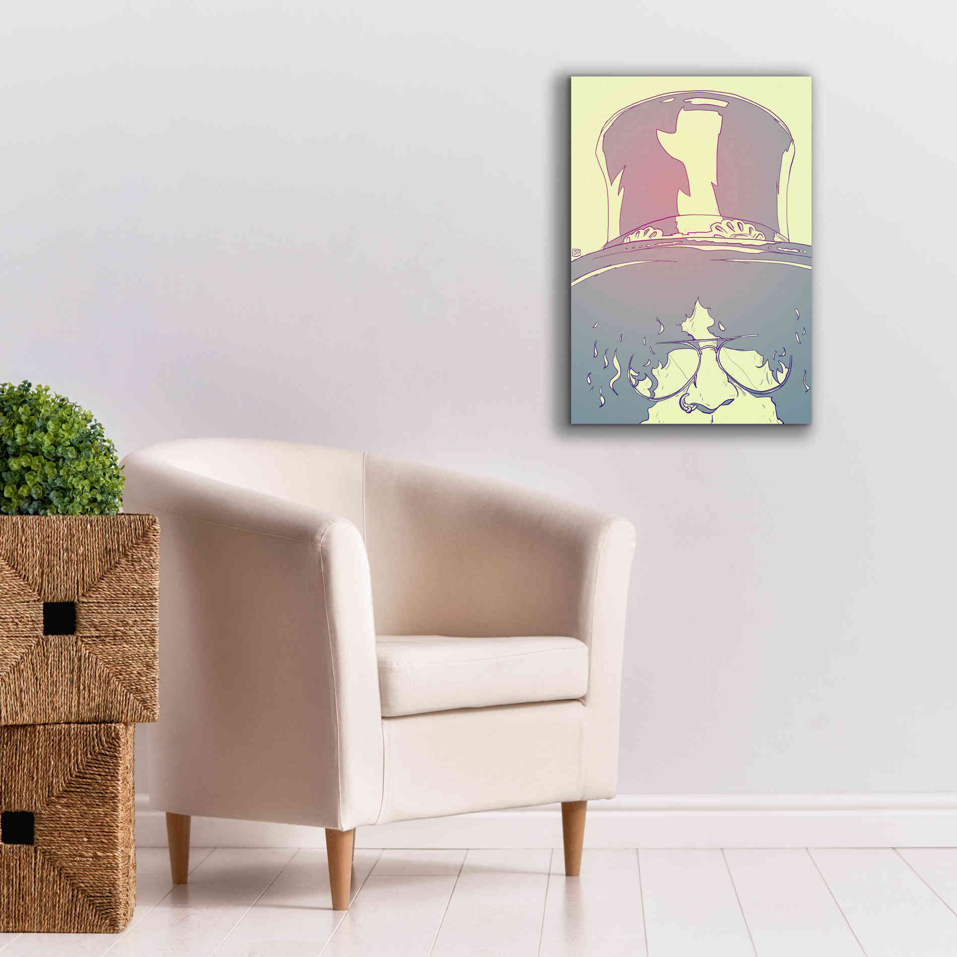 'Slash' by Giuseppe Cristiano, Canvas Wall Art,18 x 26