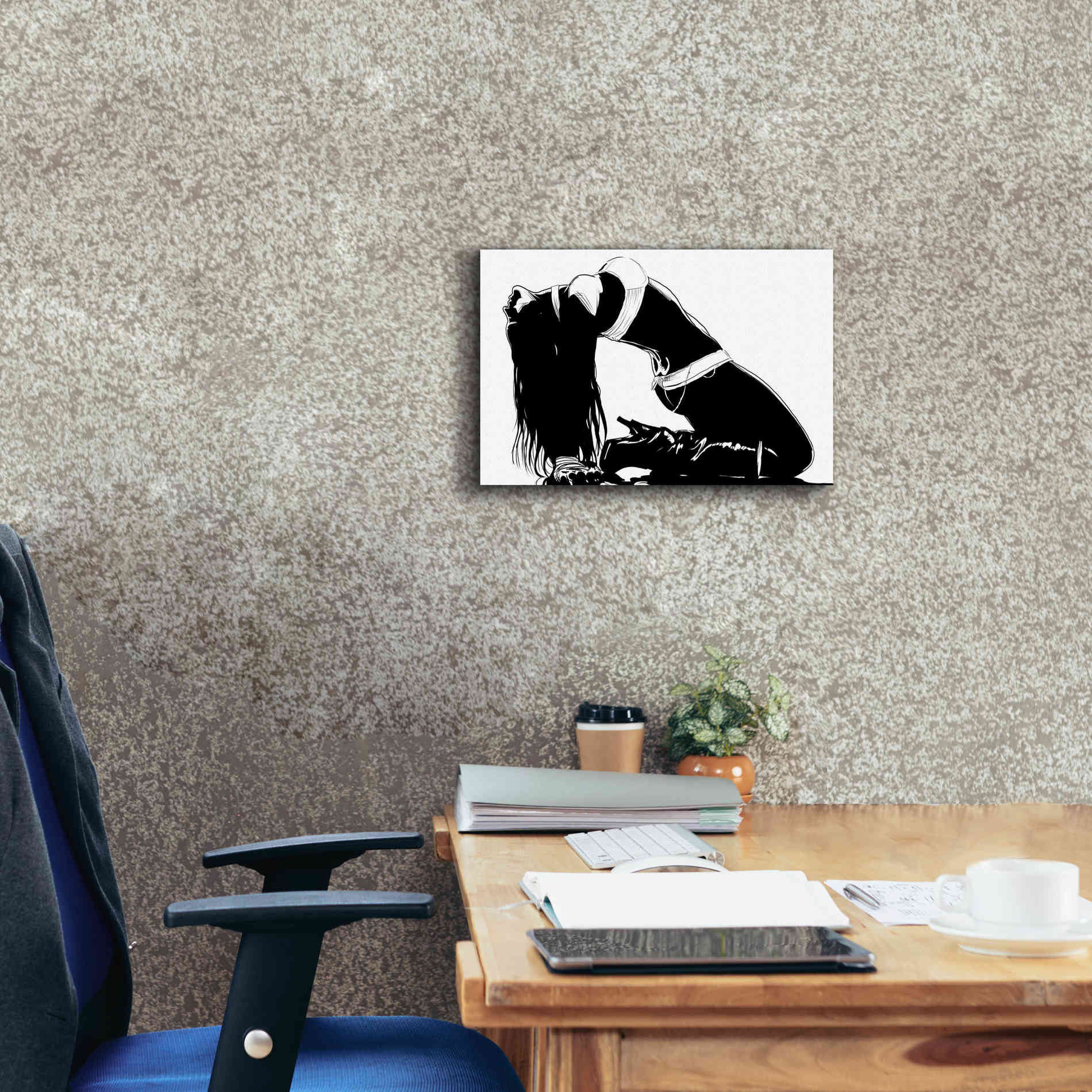 'Striking a Pose II' by Giuseppe Cristiano, Canvas Wall Art,18 x 12