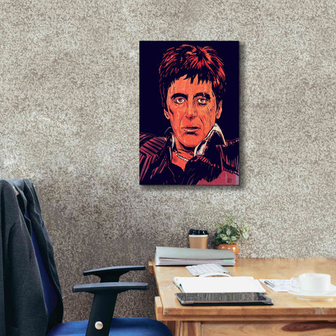 Image of 'Tony Montana' by Giuseppe Cristiano, Canvas Wall Art,18 x 26