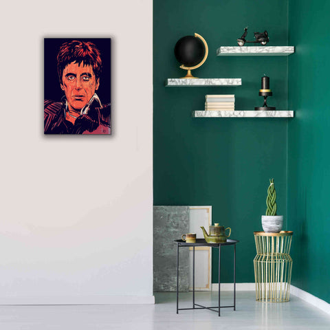 Image of 'Tony Montana' by Giuseppe Cristiano, Canvas Wall Art,18 x 26