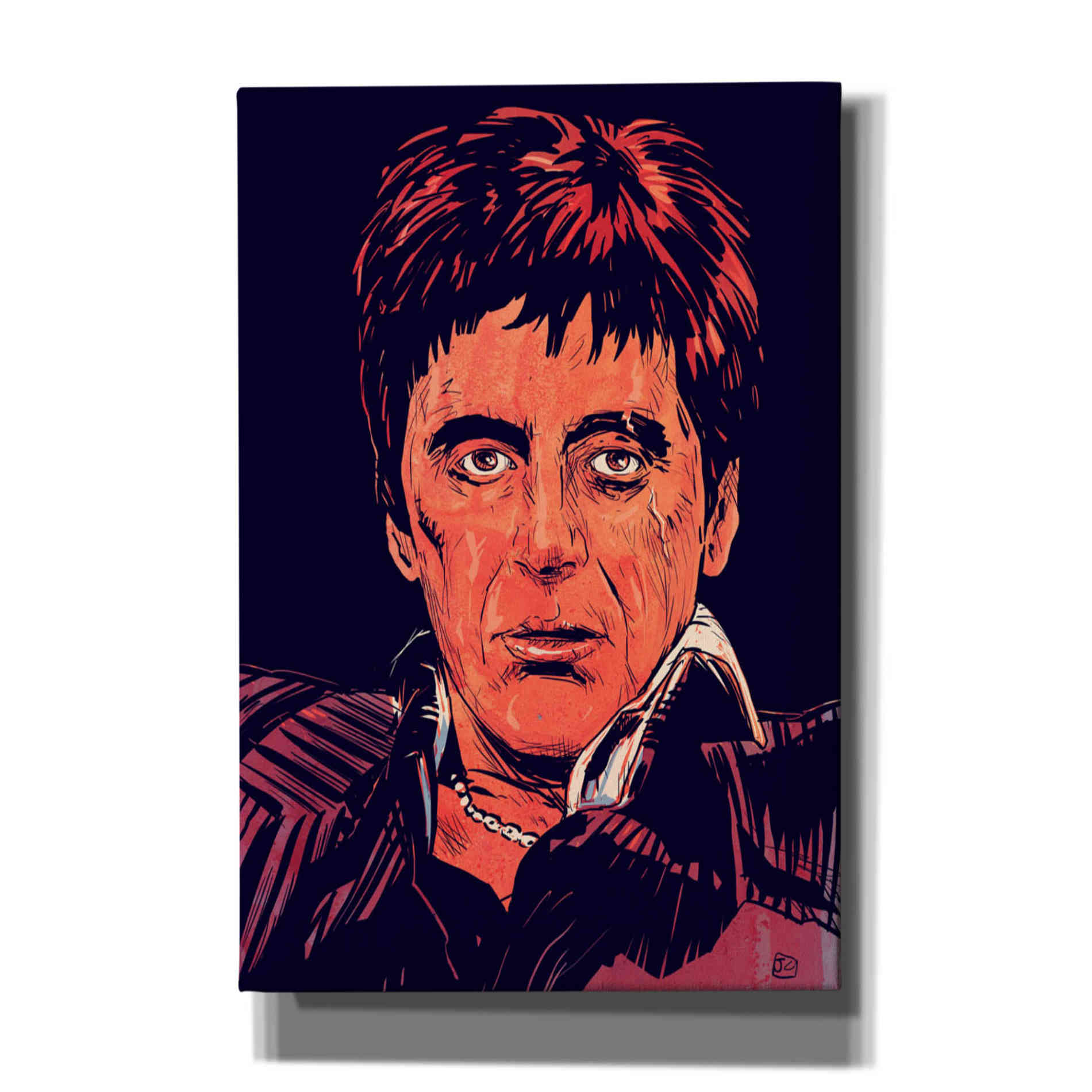 'Tony Montana' by Giuseppe Cristiano, Canvas Wall Art