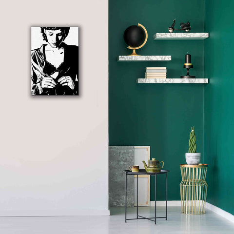 Image of 'Unbutton' by Giuseppe Cristiano, Canvas Wall Art,18 x 26