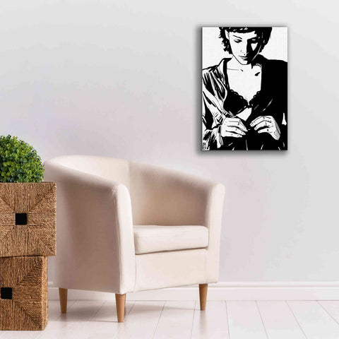 Image of 'Unbutton' by Giuseppe Cristiano, Canvas Wall Art,18 x 26