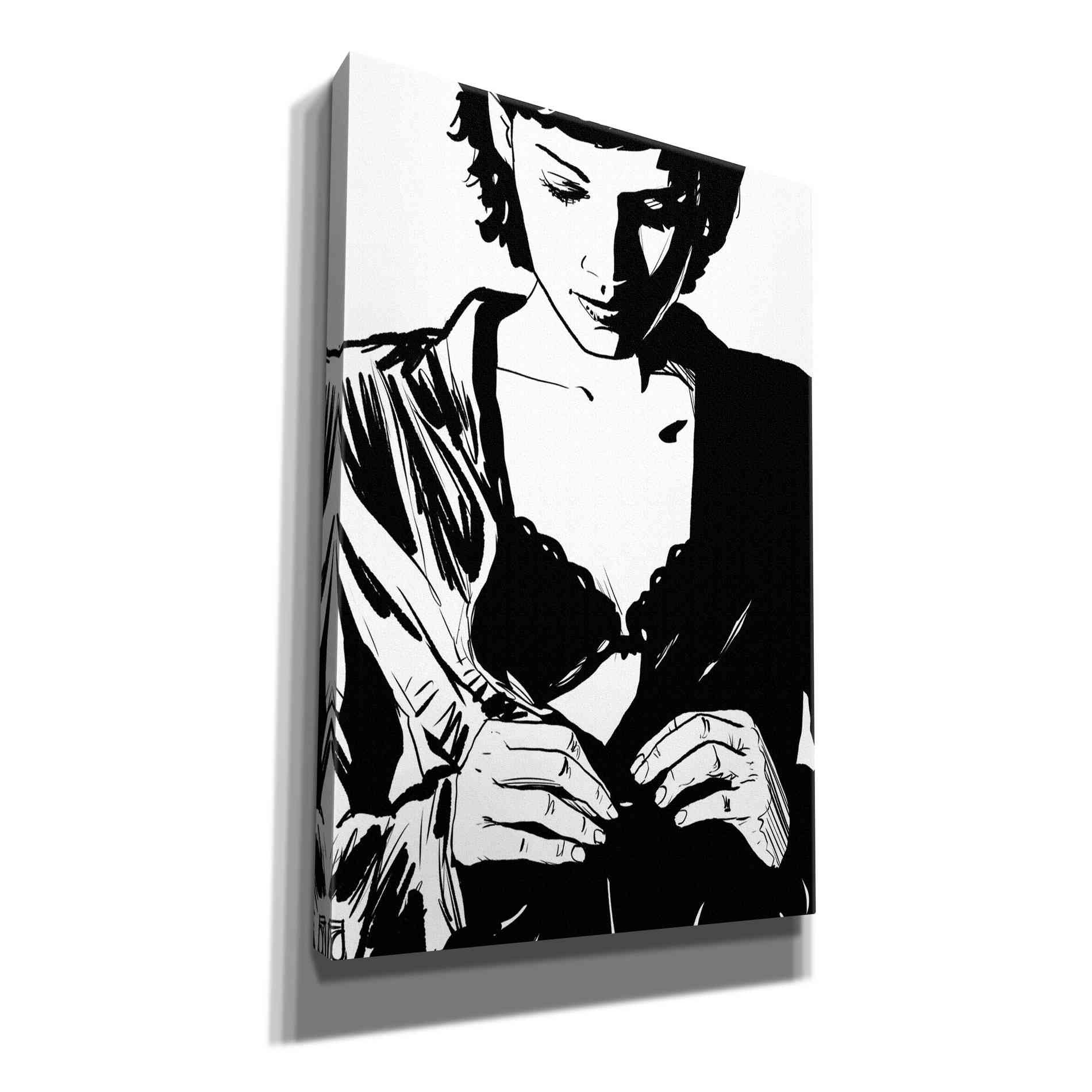 'Unbutton' by Giuseppe Cristiano, Canvas Wall Art