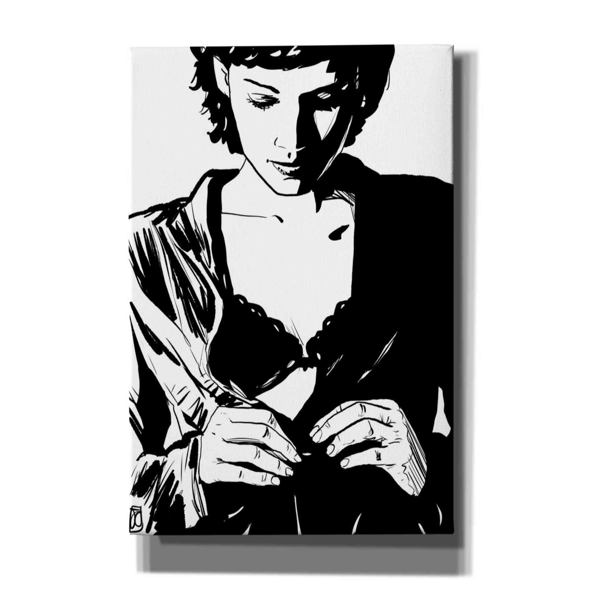 'Unbutton' by Giuseppe Cristiano, Canvas Wall Art