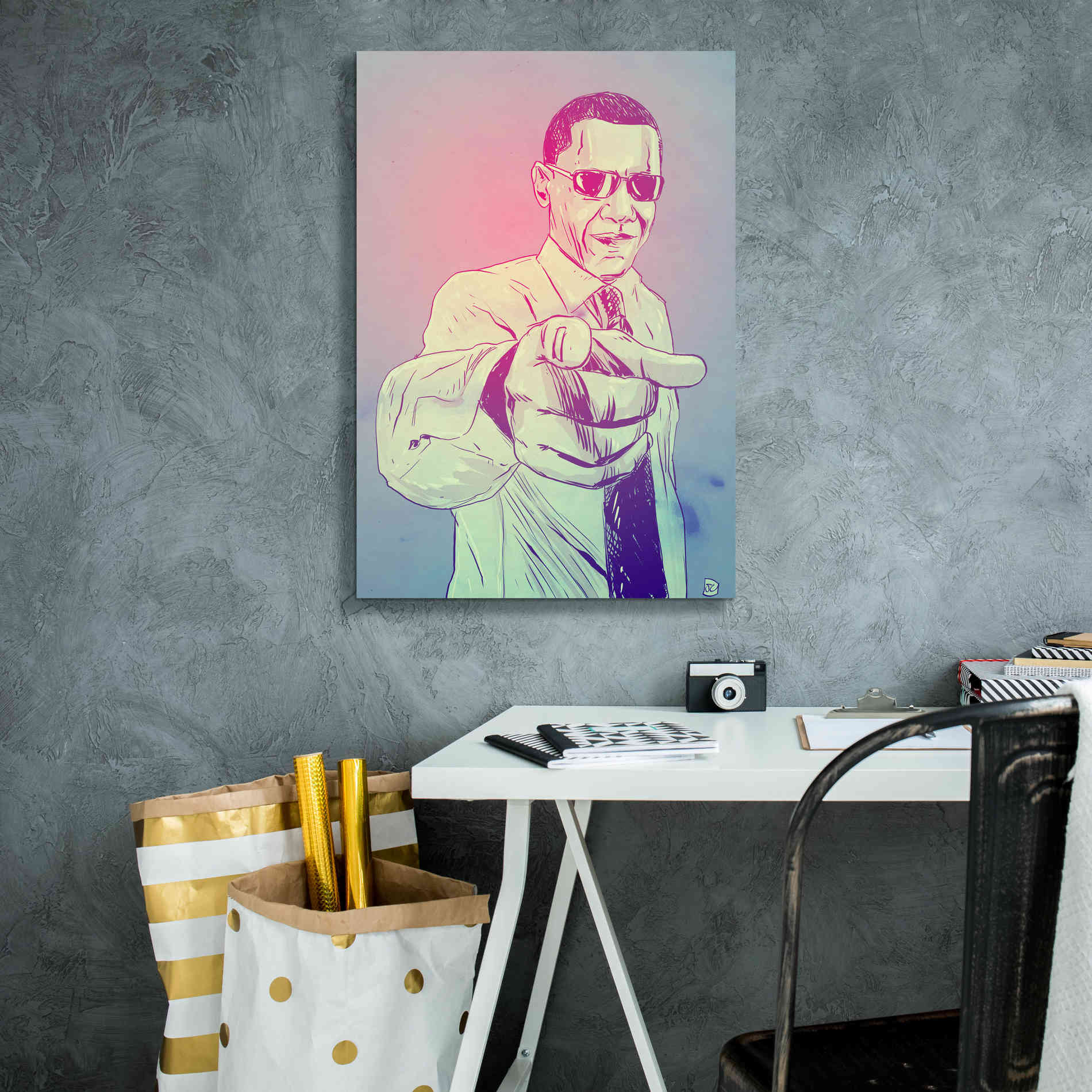 'Yes You Can' by Giuseppe Cristiano, Canvas Wall Art,18 x 26