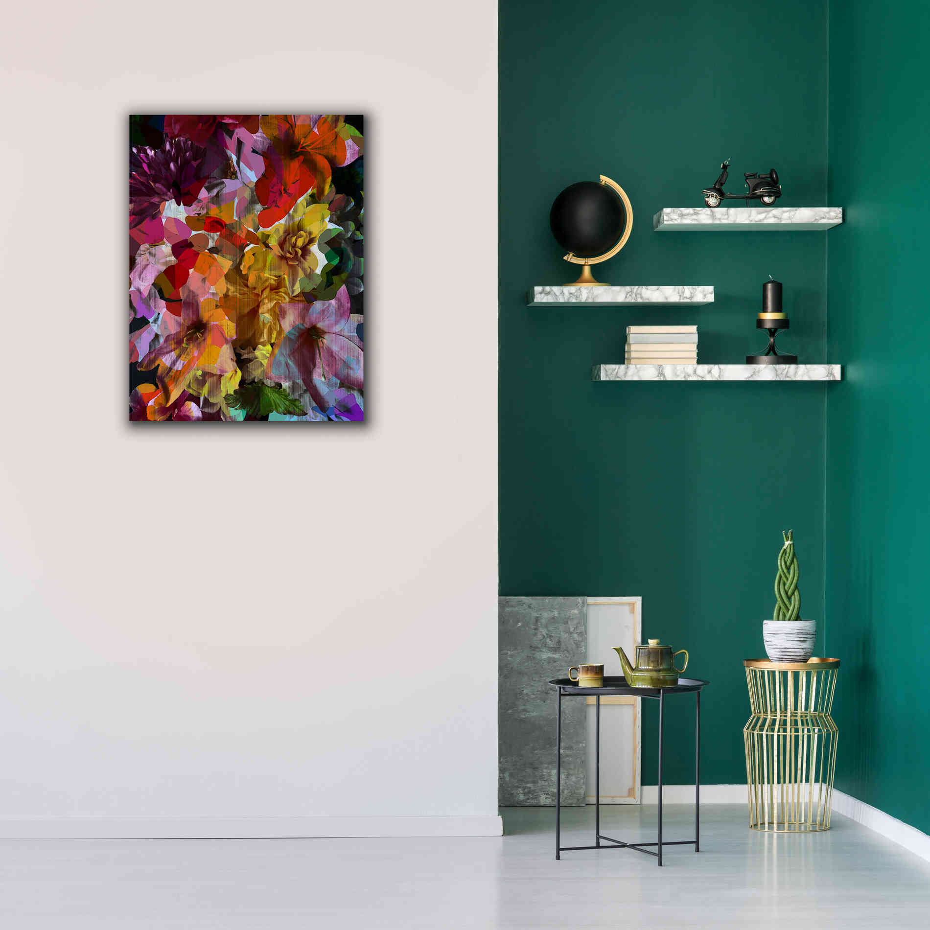 'Abstract Floral' by Shandra Smith, Canvas Wall Art,26 x 34