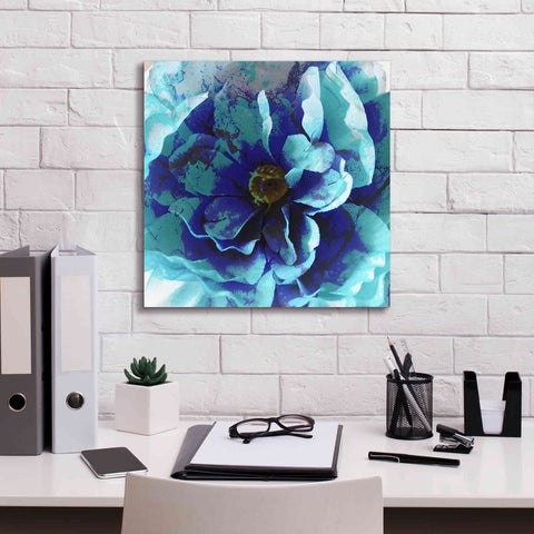 Image of 'Blue Flower' by Shandra Smith, Canvas Wall Art,18 x 18