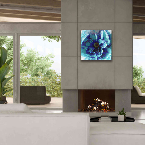 Image of 'Blue Flower' by Shandra Smith, Canvas Wall Art,26 x 26