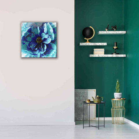 Image of 'Blue Flower' by Shandra Smith, Canvas Wall Art,26 x 26