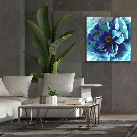 Image of 'Blue Flower' by Shandra Smith, Canvas Wall Art,37 x 37