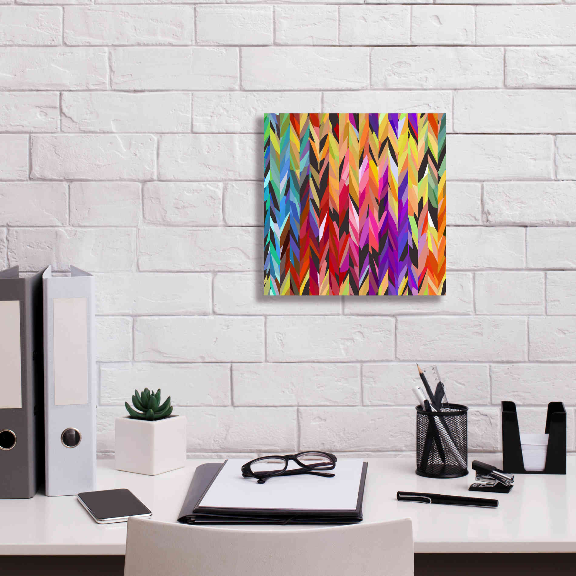 'Burst of Color' by Shandra Smith, Canvas Wall Art,12 x 12