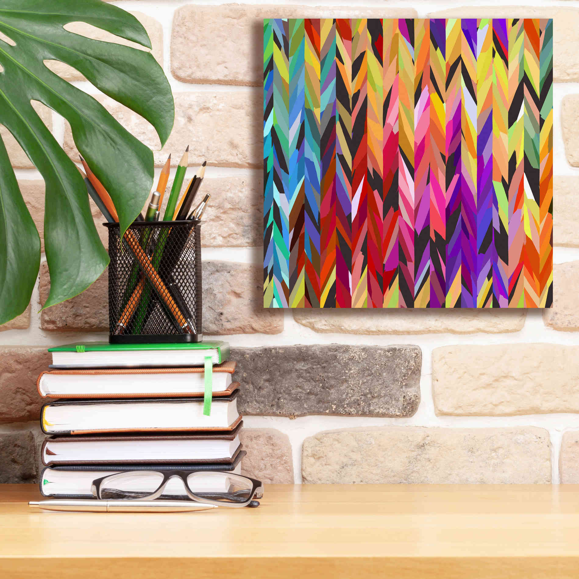 'Burst of Color' by Shandra Smith, Canvas Wall Art,12 x 12