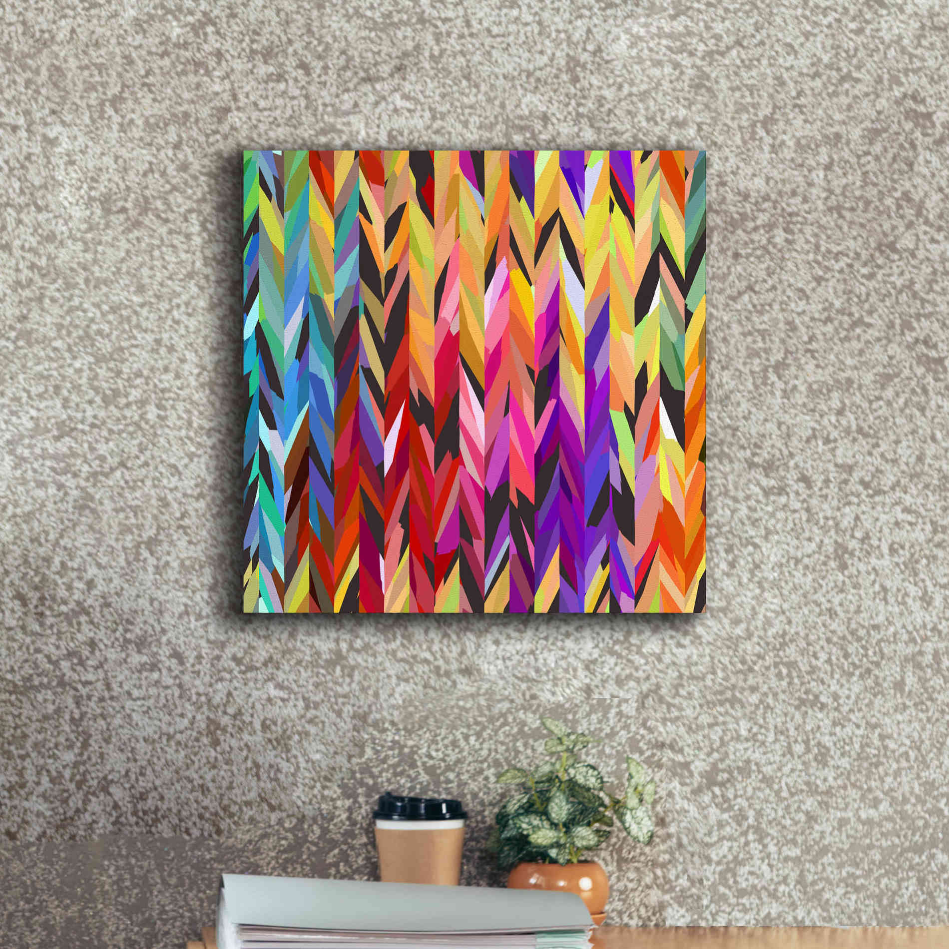 'Burst of Color' by Shandra Smith, Canvas Wall Art,18 x 18