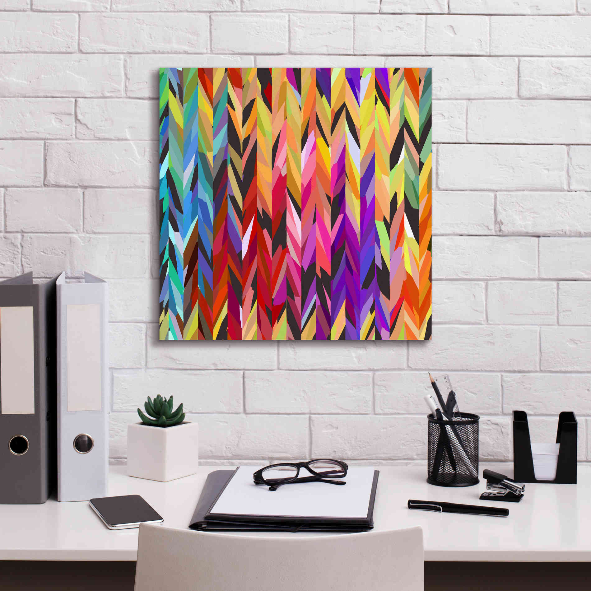 'Burst of Color' by Shandra Smith, Canvas Wall Art,18 x 18
