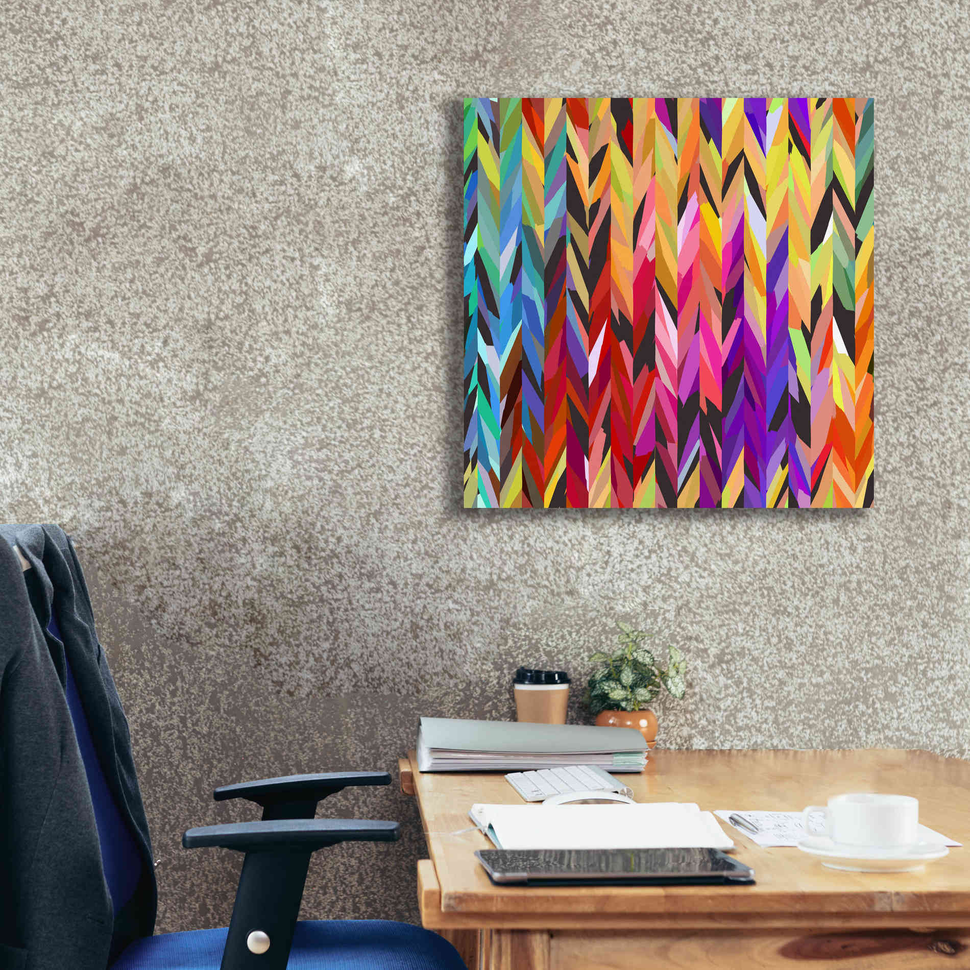 'Burst of Color' by Shandra Smith, Canvas Wall Art,26 x 26