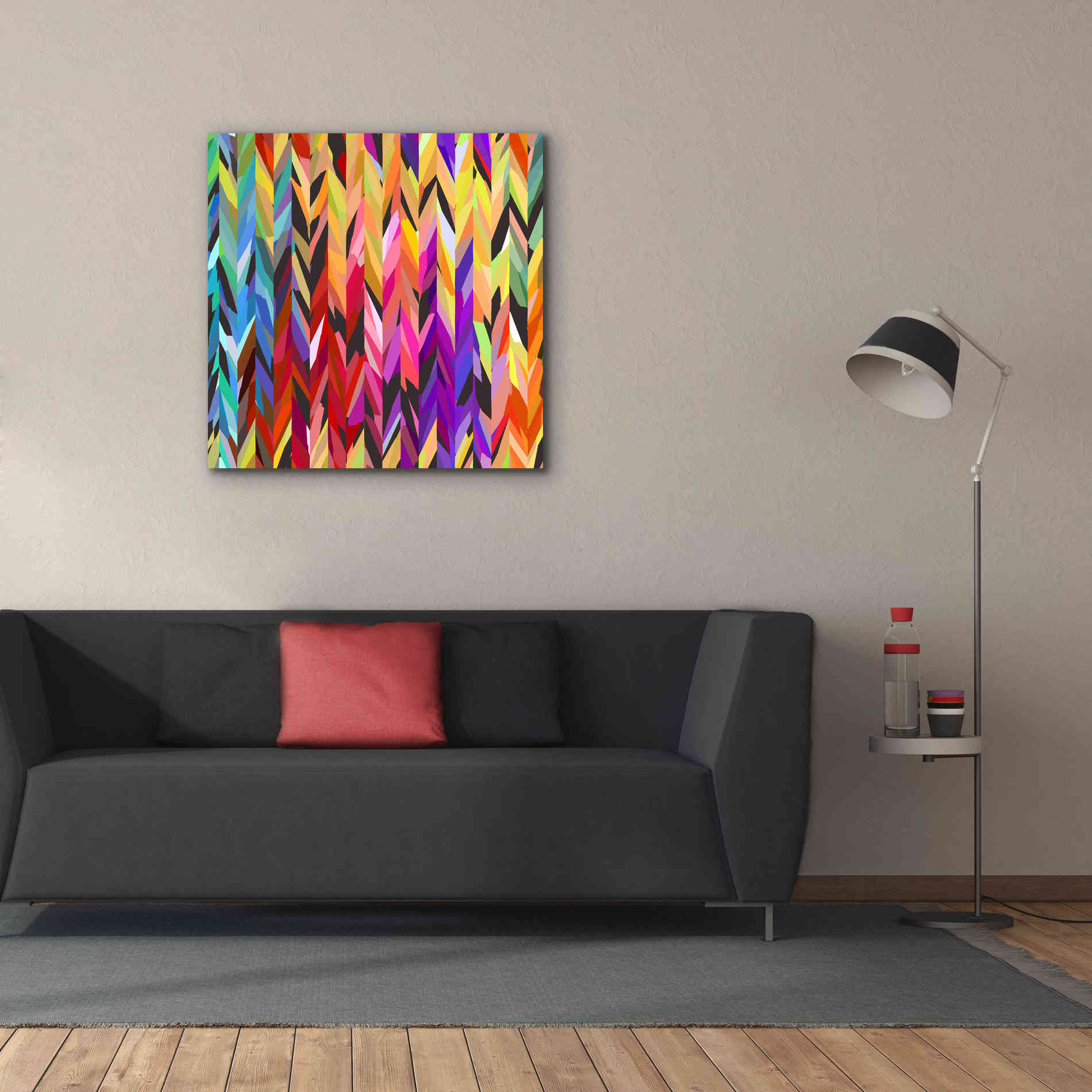'Burst of Color' by Shandra Smith, Canvas Wall Art,37 x 37