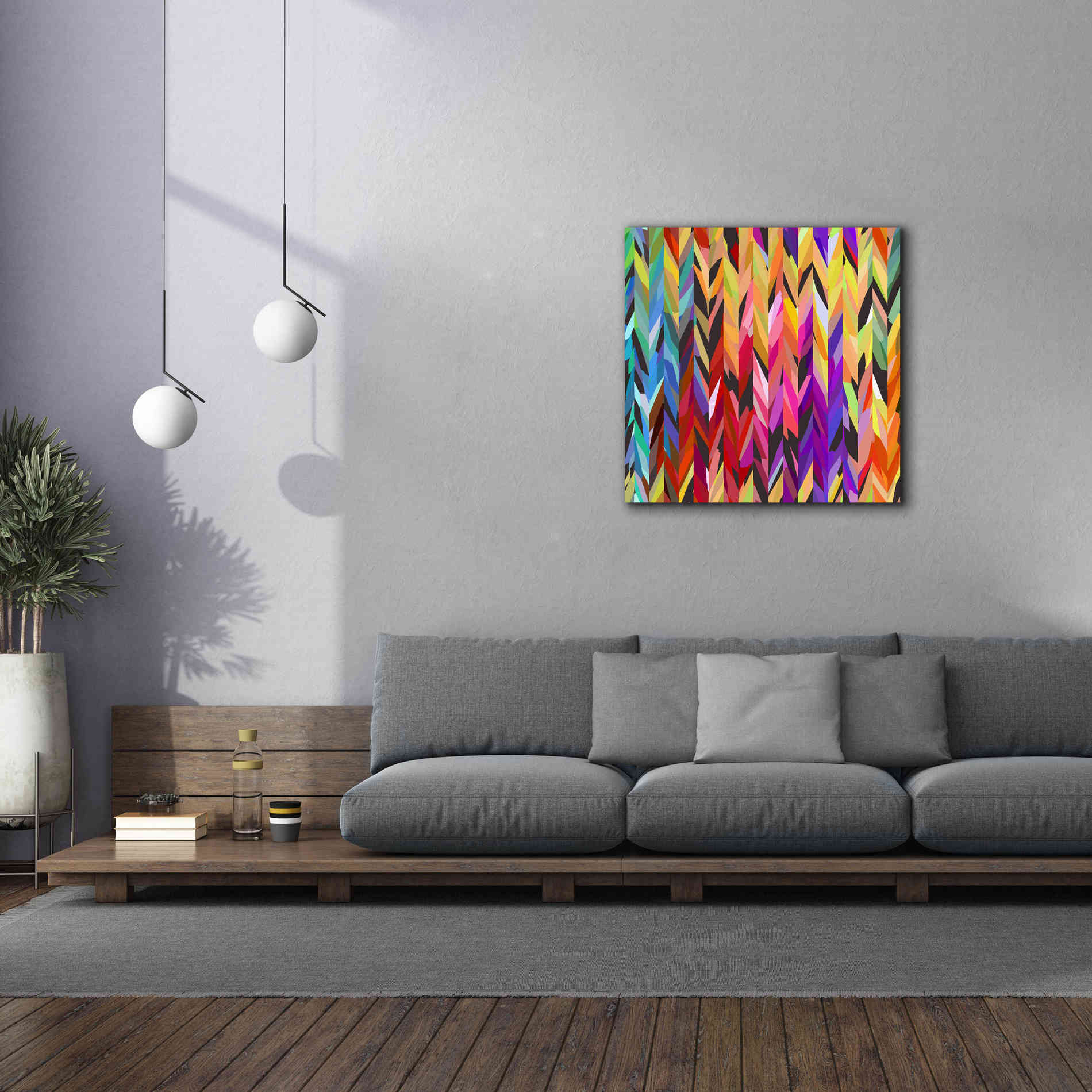 'Burst of Color' by Shandra Smith, Canvas Wall Art,37 x 37