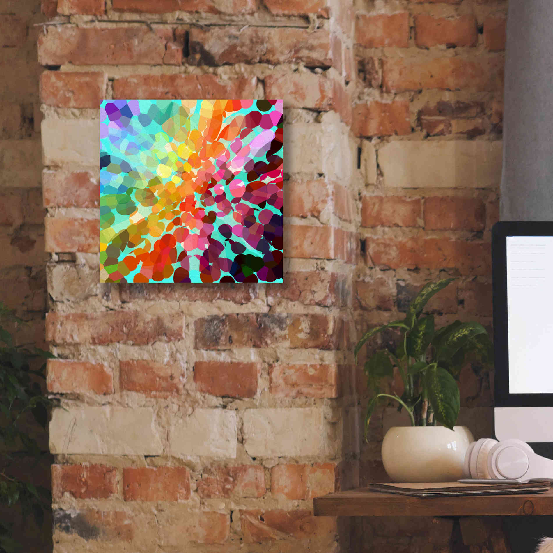 'Connect' by Shandra Smith, Canvas Wall Art,12 x 12