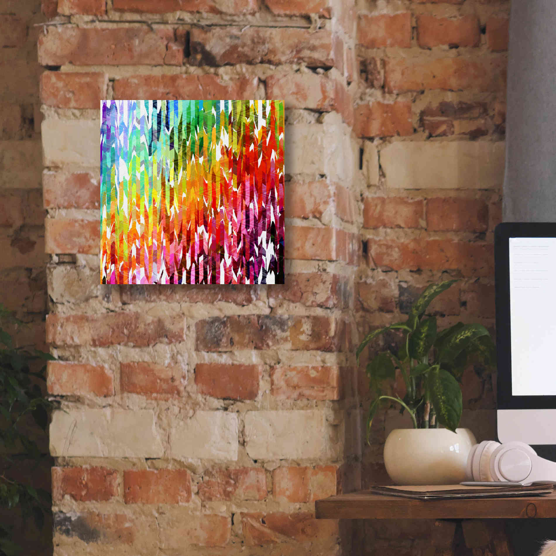 'Designer Stripes' by Shandra Smith, Canvas Wall Art,12 x 12