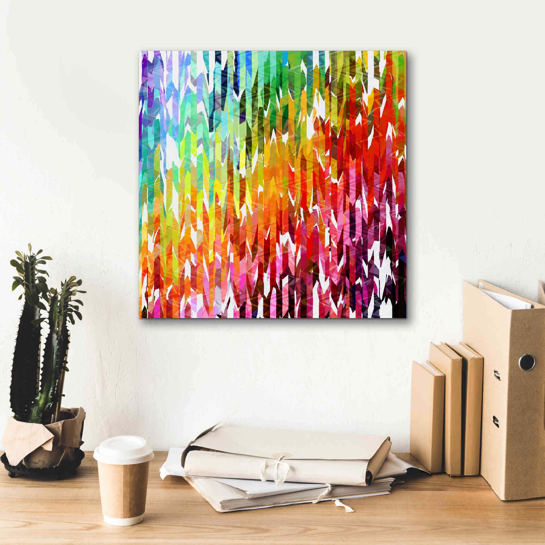 'Designer Stripes' by Shandra Smith, Canvas Wall Art,18 x 18