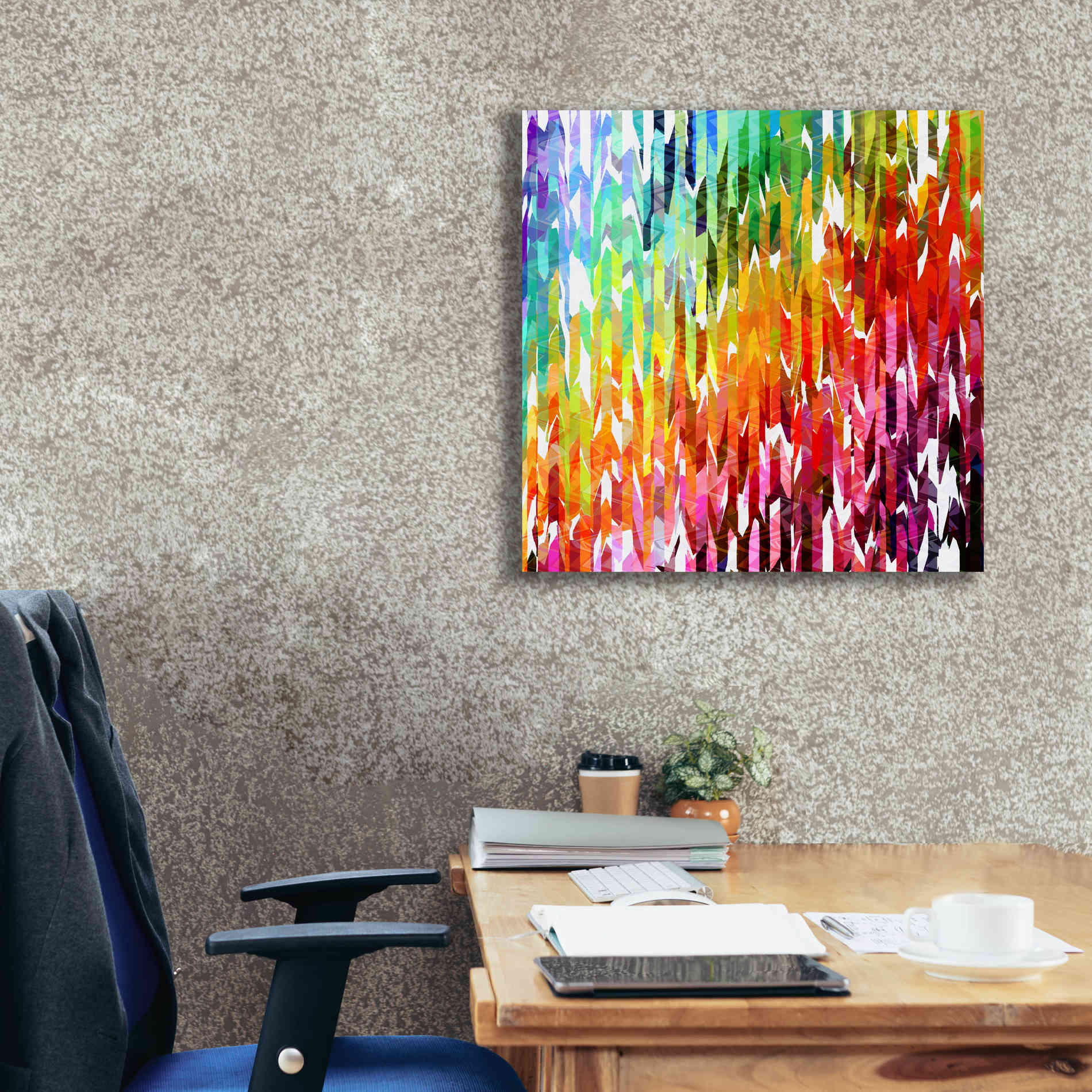 'Designer Stripes' by Shandra Smith, Canvas Wall Art,26 x 26