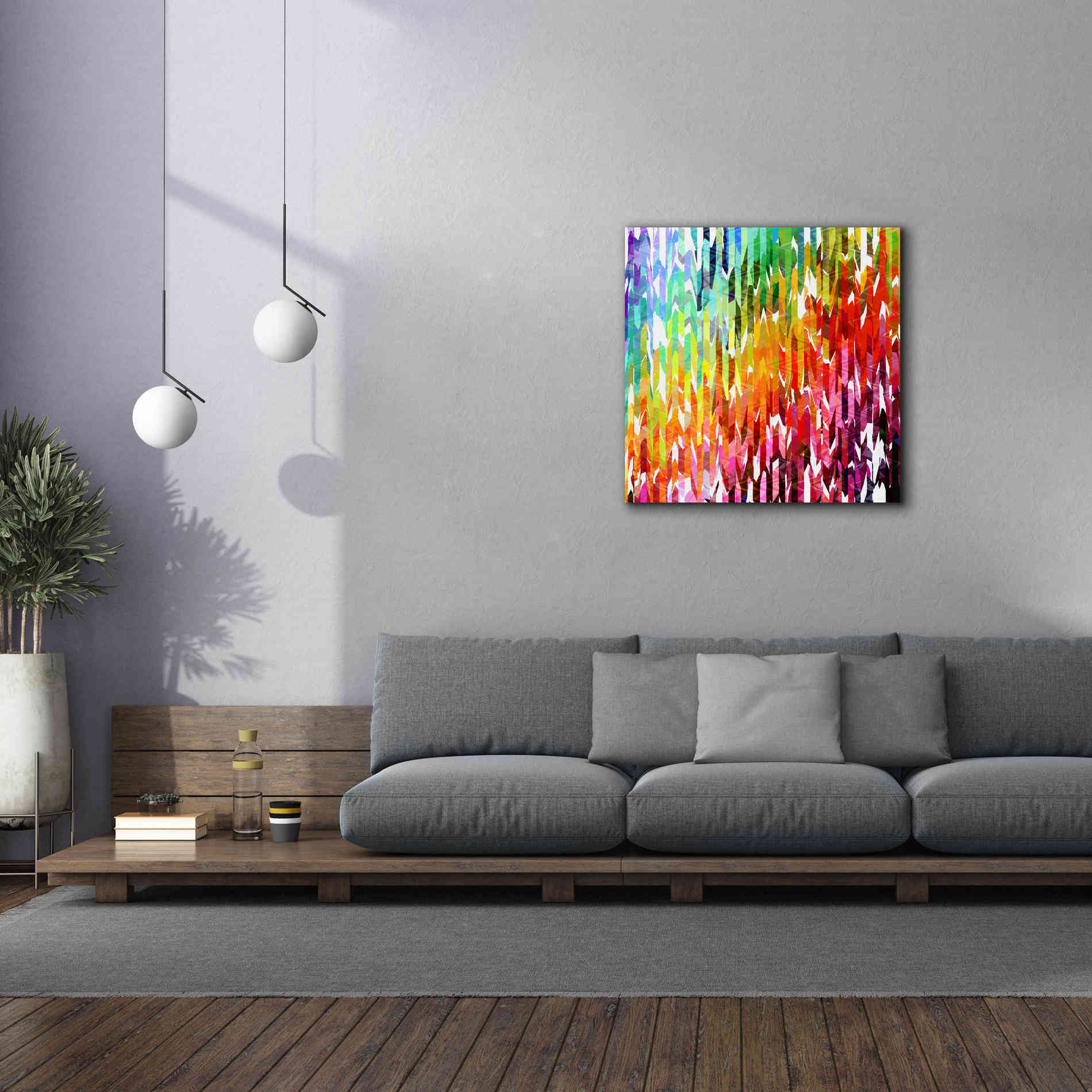 'Designer Stripes' by Shandra Smith, Canvas Wall Art,37 x 37