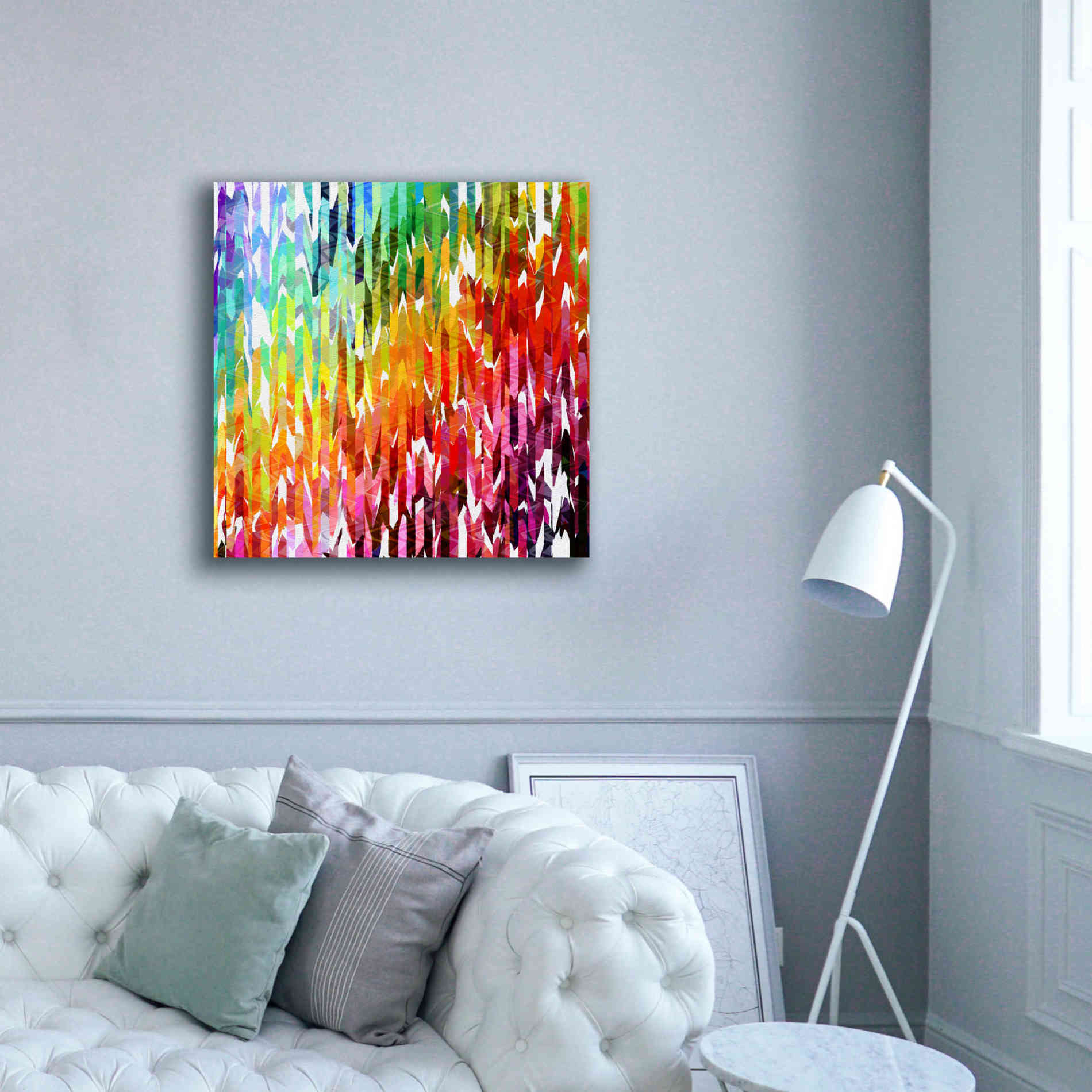 'Designer Stripes' by Shandra Smith, Canvas Wall Art,37 x 37