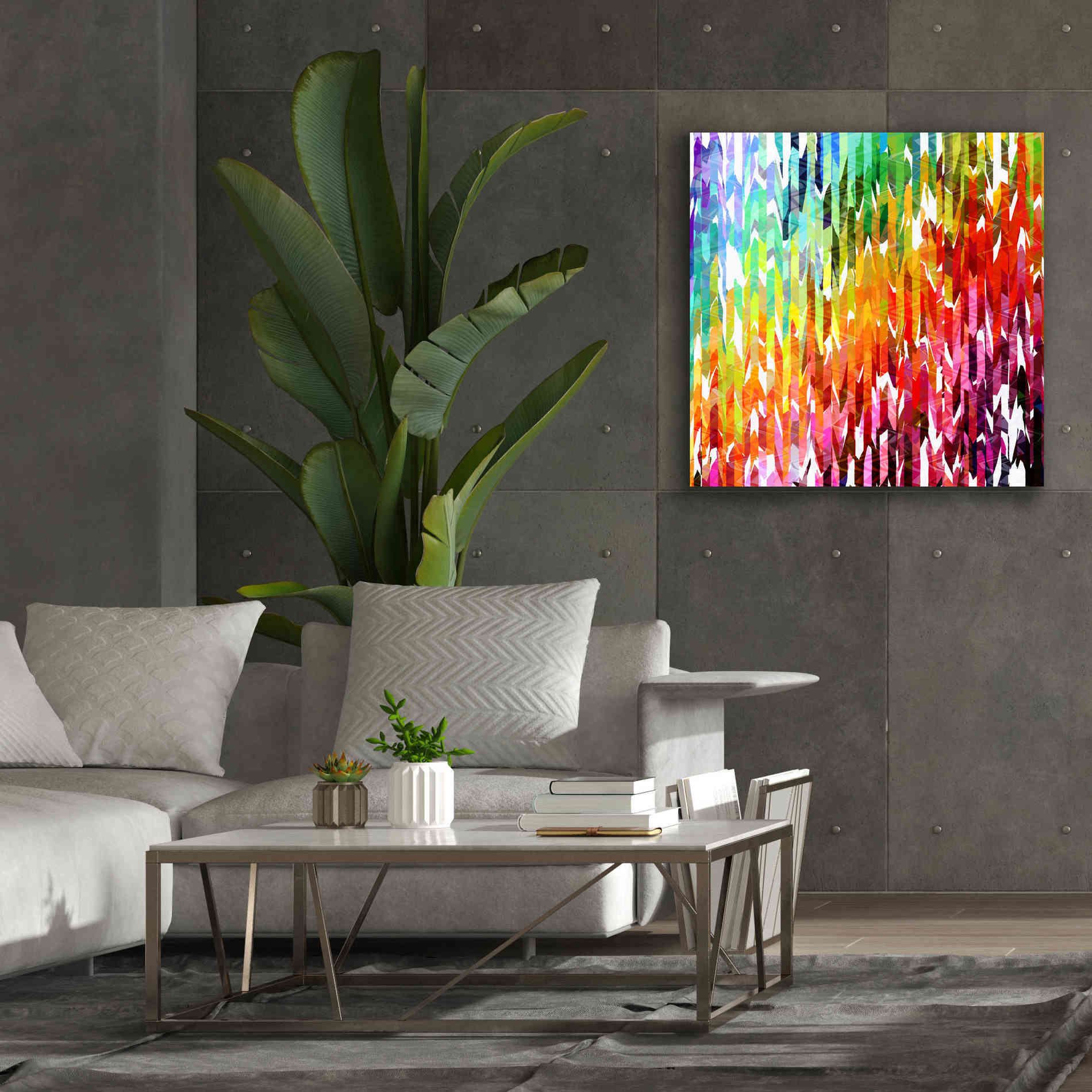'Designer Stripes' by Shandra Smith, Canvas Wall Art,37 x 37