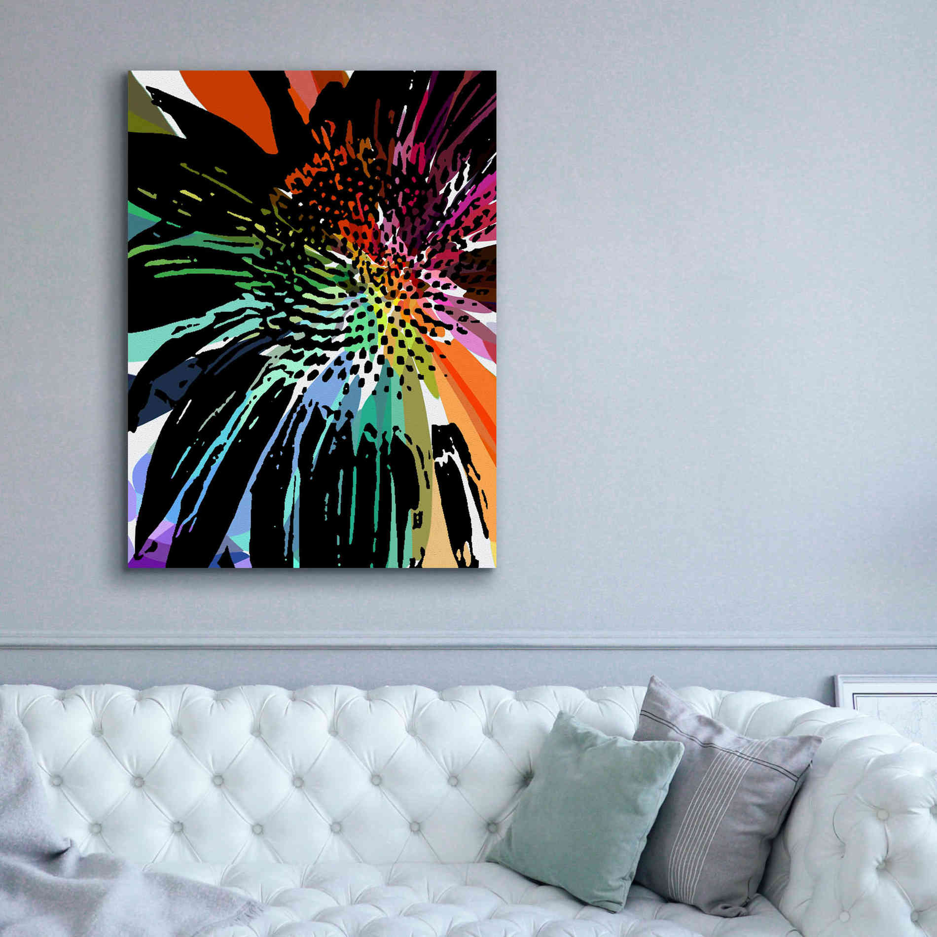 'Flower 25' by Shandra Smith, Canvas Wall Art,40 x 54