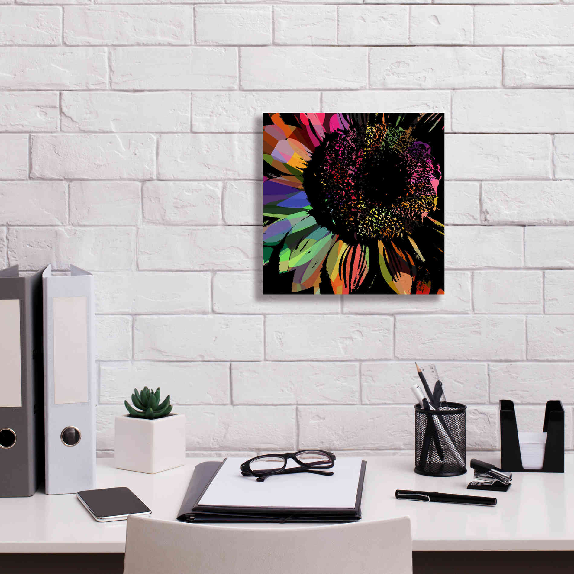 'Flower 30' by Shandra Smith, Canvas Wall Art,12 x 12