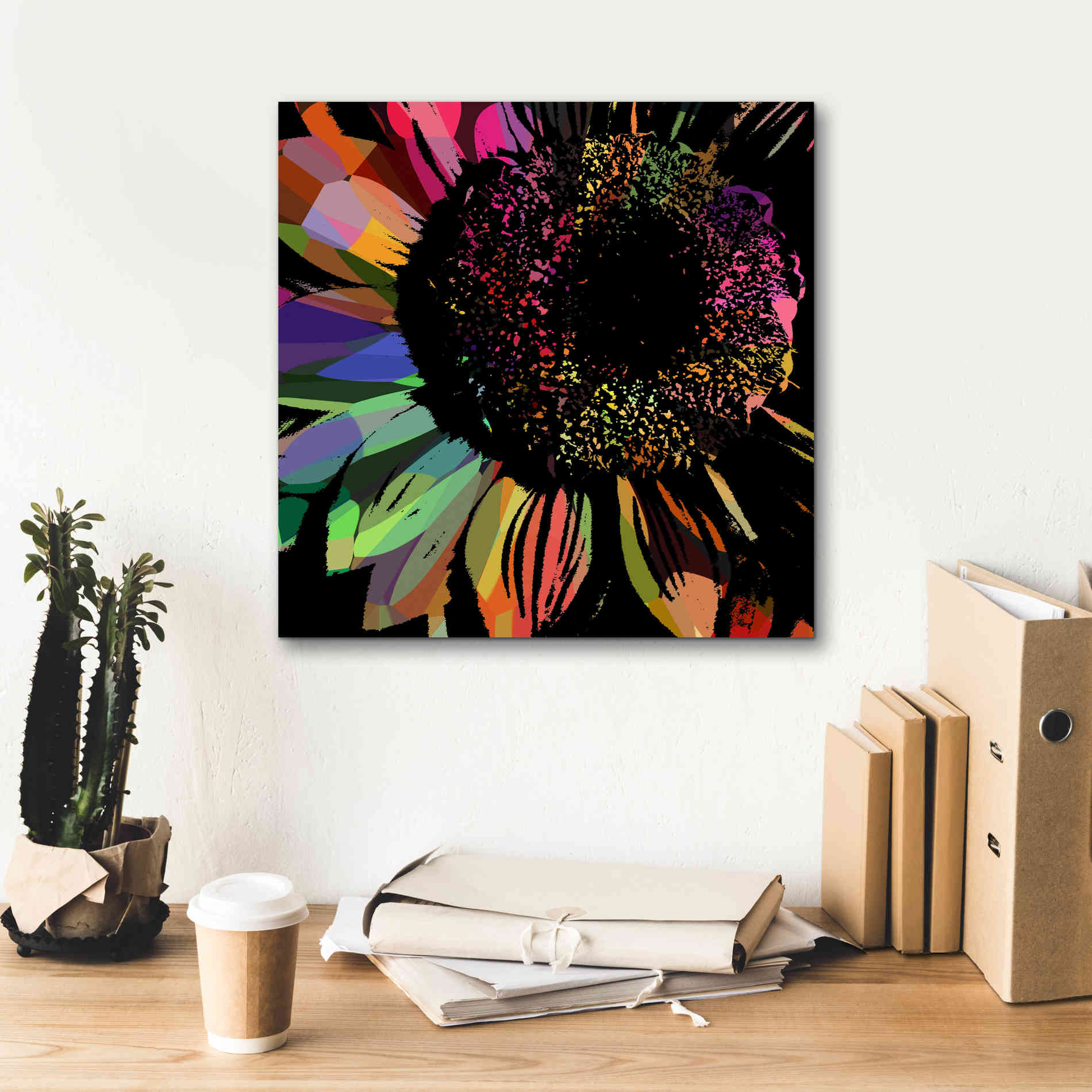 'Flower 30' by Shandra Smith, Canvas Wall Art,18 x 18