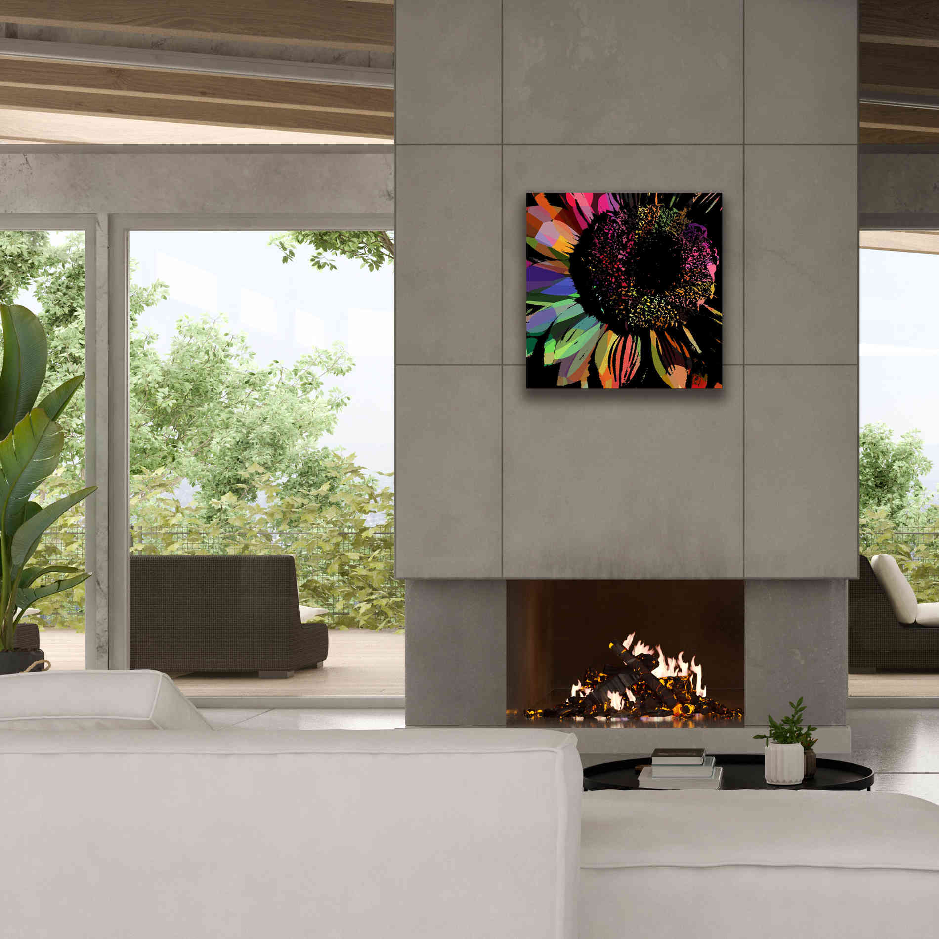'Flower 30' by Shandra Smith, Canvas Wall Art,26 x 26