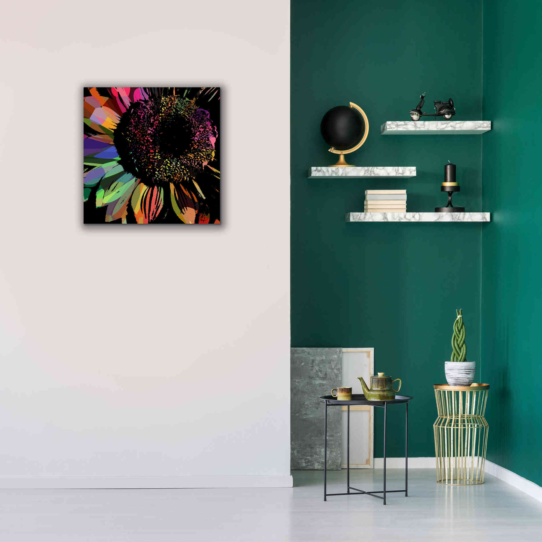 'Flower 30' by Shandra Smith, Canvas Wall Art,26 x 26