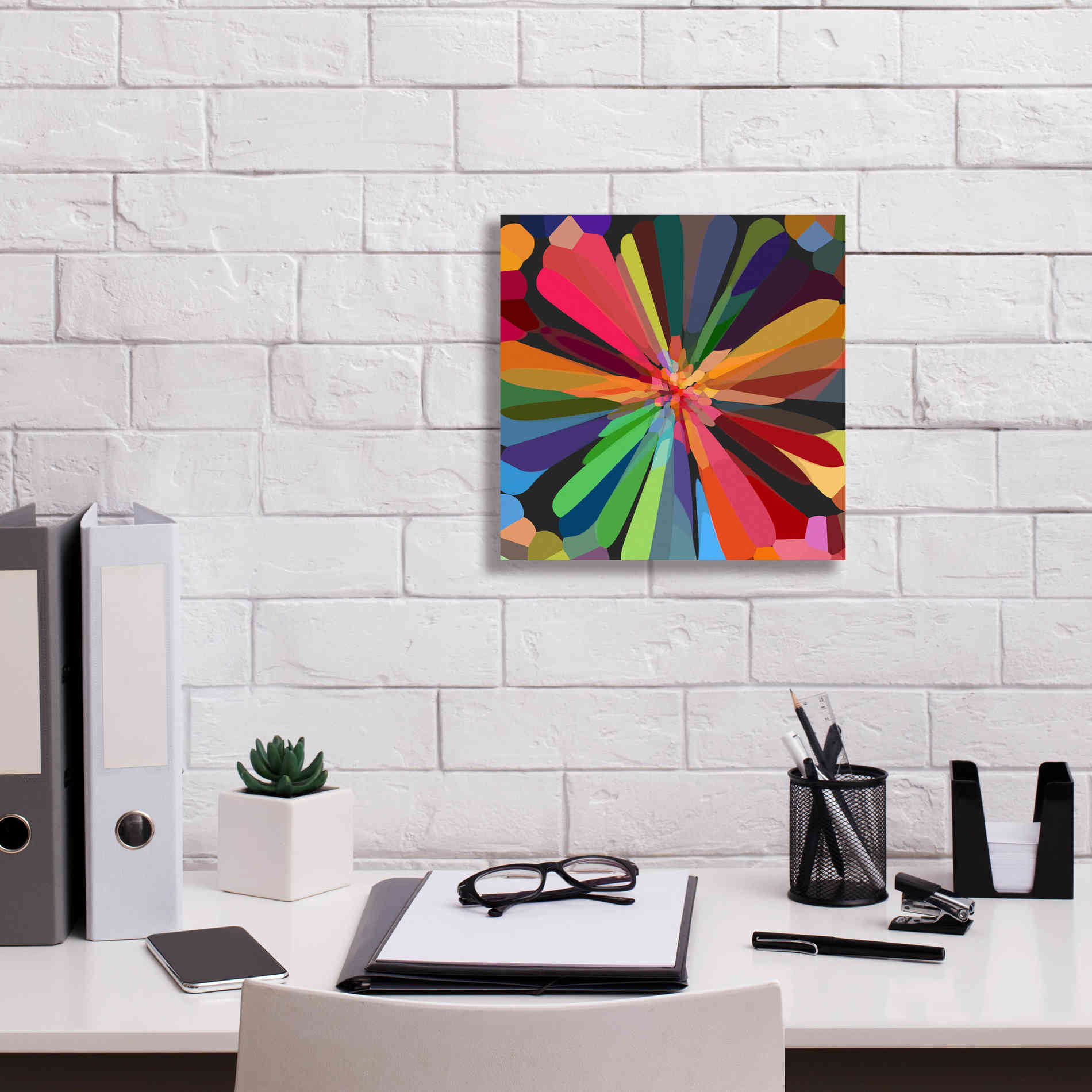 'Flower 12' by Shandra Smith, Canvas Wall Art,12 x 12