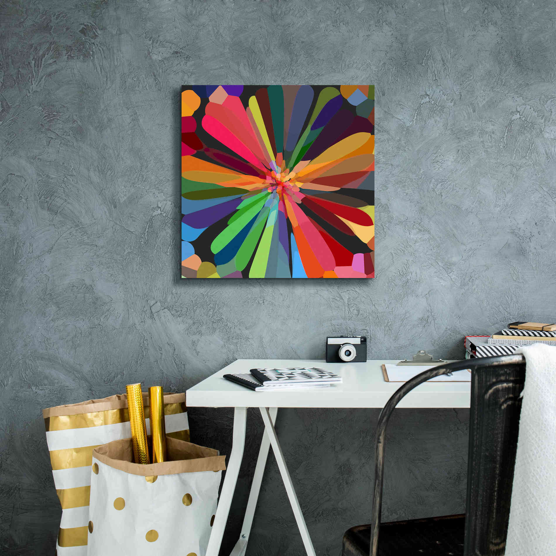 'Flower 12' by Shandra Smith, Canvas Wall Art,18 x 18