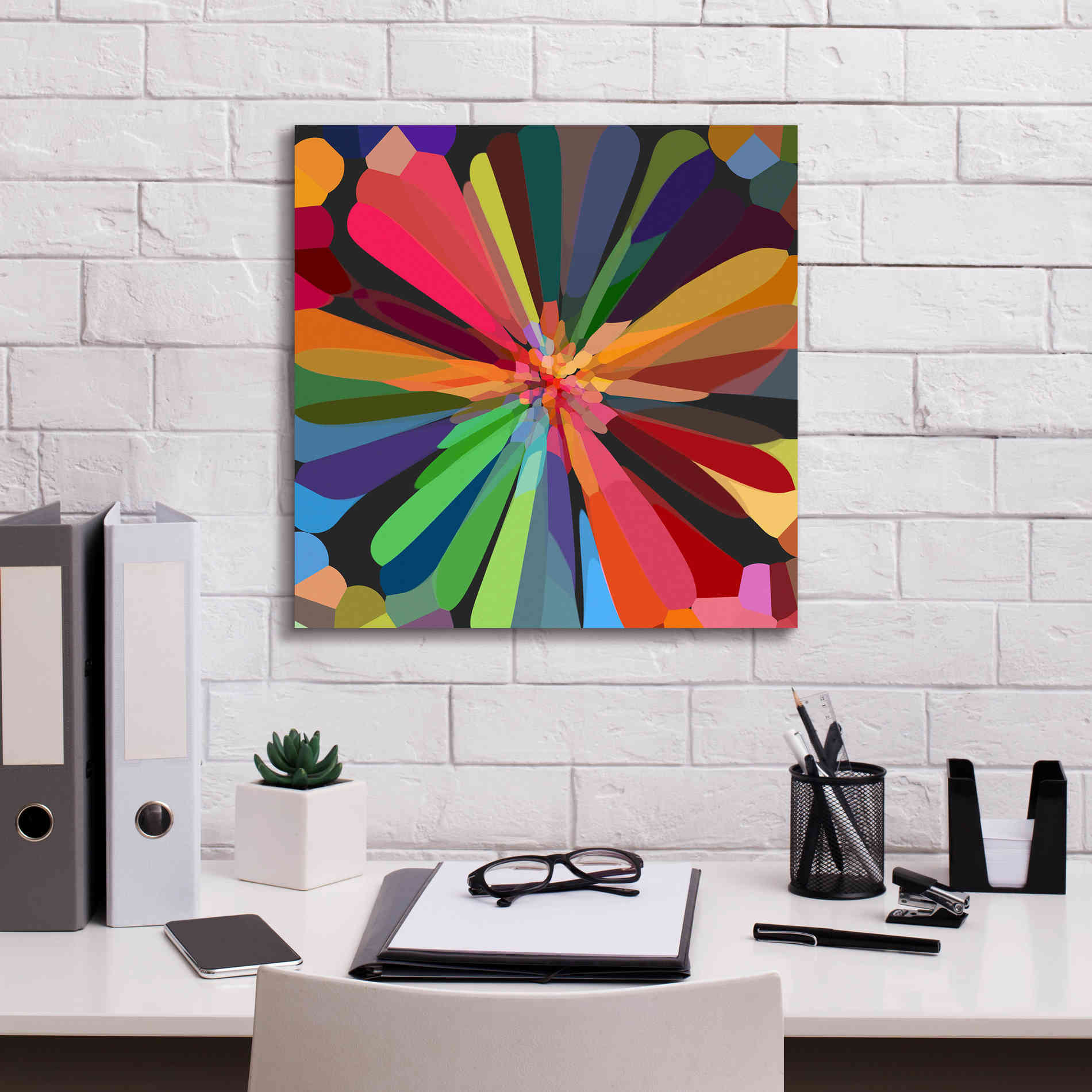 'Flower 12' by Shandra Smith, Canvas Wall Art,18 x 18