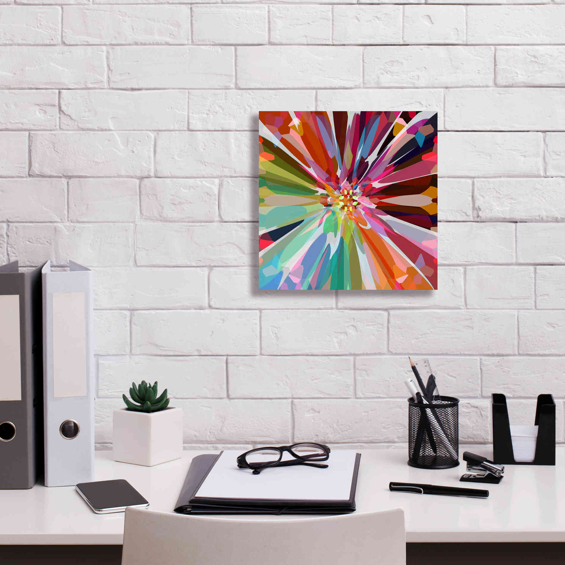 'Flower 16' by Shandra Smith, Canvas Wall Art,12 x 12