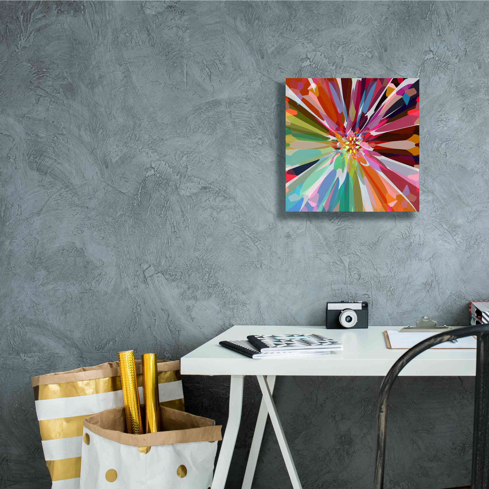 'Flower 16' by Shandra Smith, Canvas Wall Art,12 x 12