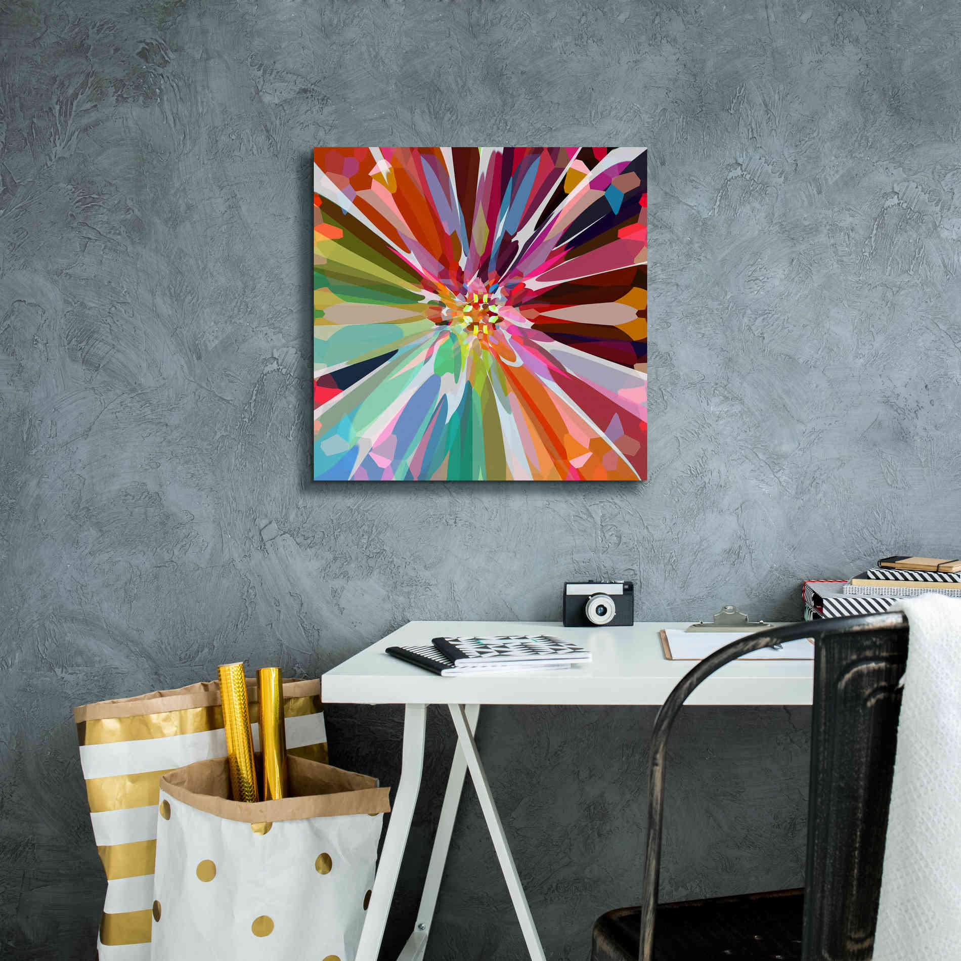 'Flower 16' by Shandra Smith, Canvas Wall Art,18 x 18
